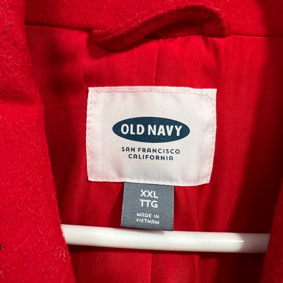 Old Navy Red Pea Coat - Picture 3 of 4